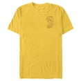 thumbnail image 1 of Disney Princess Celebration Minimalist Elsa Corner Art - Short Sleeve Blended T-Shirt for Adults - Customized-Yellow, 1 of 5