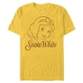 thumbnail image 1 of Disney Princess Celebration Minimalist Lines Snow White - Short Sleeve Blended T-Shirt for Adults - Customized-Yellow, 1 of 5
