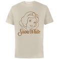 thumbnail image 1 of Disney Princess Celebration Minimalist Lines Snow White - Short Sleeve Cotton T-Shirt for Adults - Customized-Natural, 1 of 5