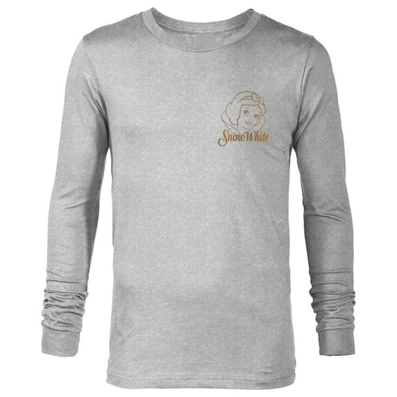 Disney Princess Celebration Minimalist Snow White Corner Art - Long Sleeve T-Shirt for Men - Customized-Athletic Heather