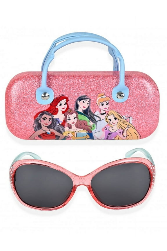 Character Pink Sunglasses for Girls with Matching Purse Case
