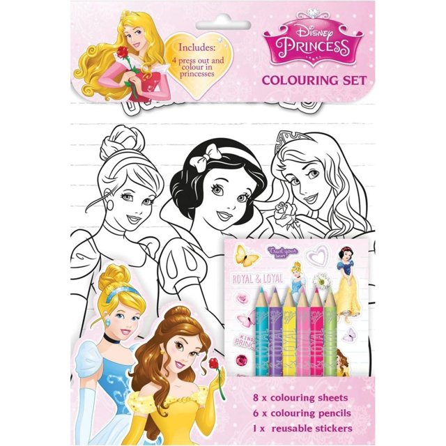 Disney Princess Characters Coloring Set (Pack of 19) - Walmart.com