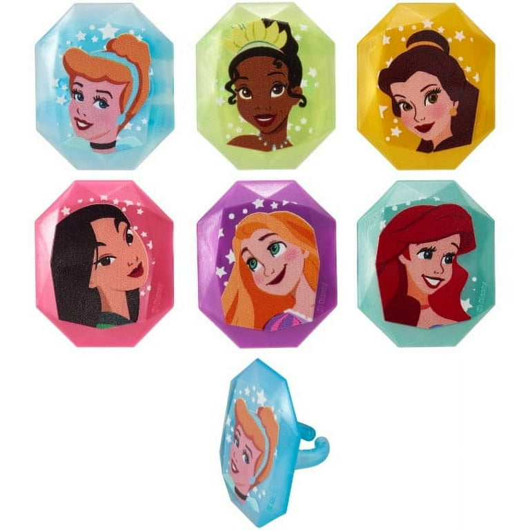 Disney Princess Characters Cupcake Rings 12ct