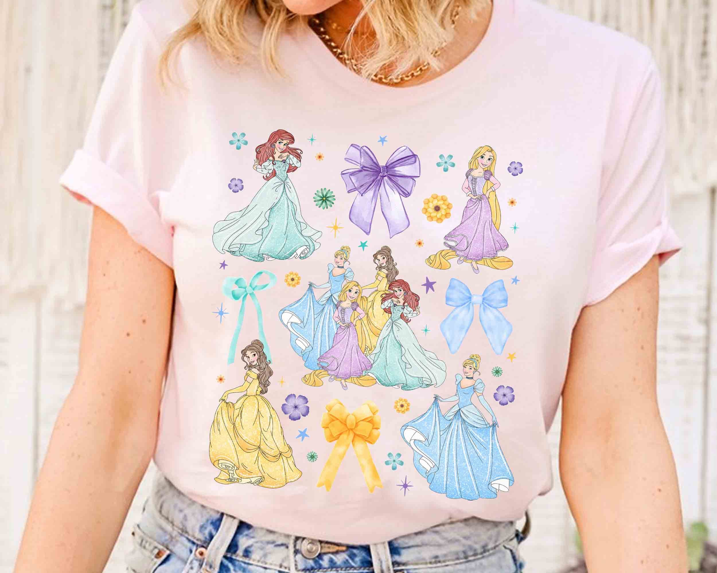Magic Kingdom Shirt For Women - Oversized Cute Princess Bow Graphic Tee