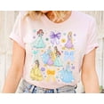 Disney Princess Characters Group Bows Coquette TShirt, Belle