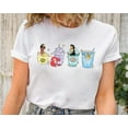 Disney Princess Characters Group Coffee Tea Shirt, Tiana Ariel Jasmine