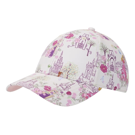 Disney Princess Characters & Palaces Women's White Traditional Adjustable Hat