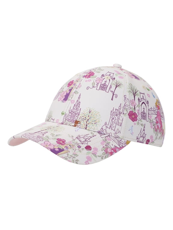 Disney Princess Characters & Palaces Women's White Traditional Adjustable Hat