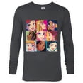 thumbnail image 1 of Disney Princess Characters Pop Art Grid - Long Sleeve T-Shirt for Men - Customized-Charcoal Heather, 1 of 5