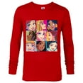 thumbnail image 1 of Disney Princess Characters Pop Art Grid - Long Sleeve T-Shirt for Men - Customized-New Red, 1 of 5