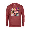 thumbnail image 1 of Disney Princess Characters Pop Art Grid - Pullover Hoodie for Adults - Customized-Red Heather, 1 of 5