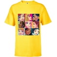 thumbnail image 1 of Disney Princess Characters Pop Art Grid - Short Sleeve T-Shirt for Kids - Customized-Yellow, 1 of 5