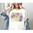 Disney Princess Characters Shirt, Retro Princess TShirt, Disney Girl