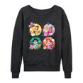thumbnail image 1 of Disney - Princess Christmas Grid - Women's Lightweight French Terry Long Sleeve Shirt, 1 of 5