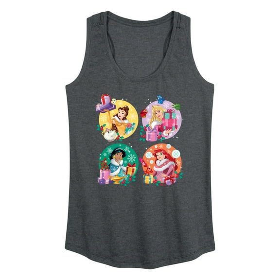 Disney - Princess Christmas Grid - Women's Racerback Tank Top