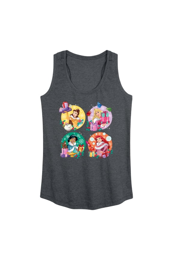 - Princess Christmas Grid - Women's Racerback Tank Top