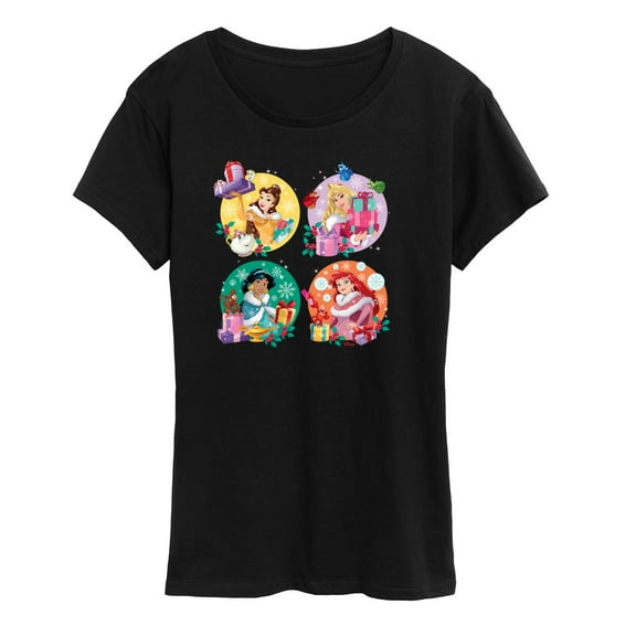 Disney - Princess Christmas Grid - Women's Short Sleeve Graphic T-Shirt
