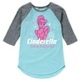 thumbnail image 1 of Disney Princess - Cinderalla Bibbity Bobbity - Toddler And Youth Girls Raglan Graphic T-Shirt, 1 of 1