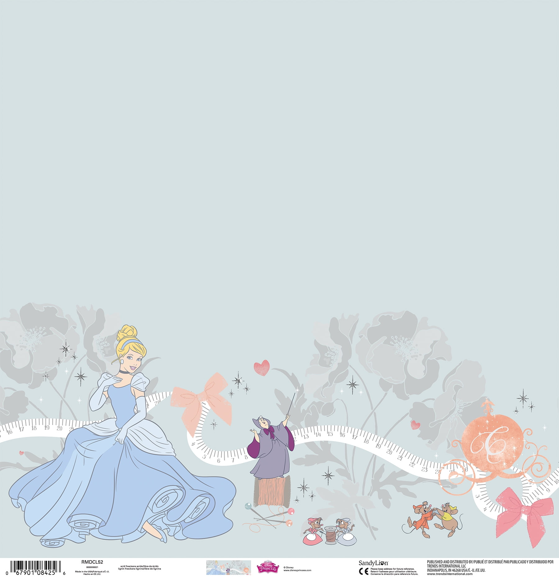 Disney Princess - Cinderella 12" X 12" Scrapbook Paper - 25PG