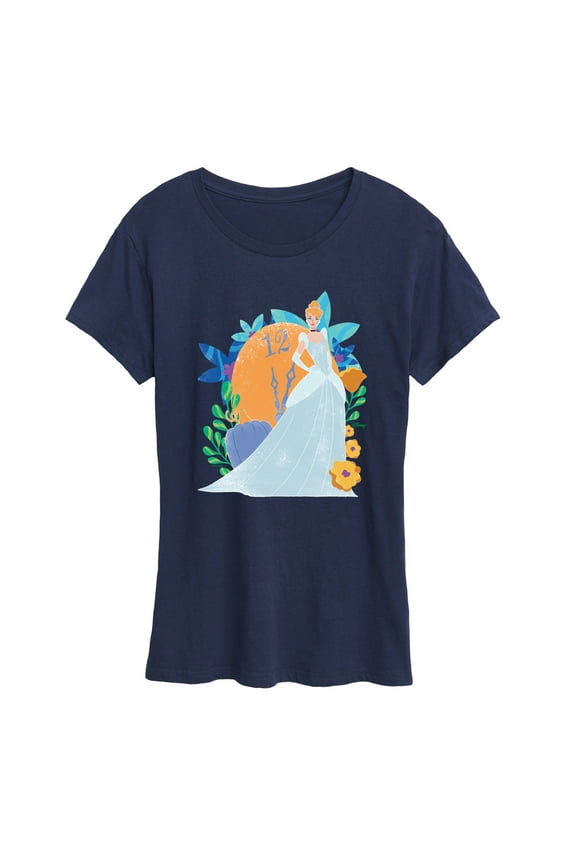 - Cinderella And Florals - Women's Short Sleeve Graphic T-Shirt