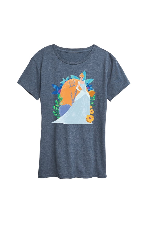 - Cinderella And Florals - Women's Short Sleeve Graphic T-Shirt