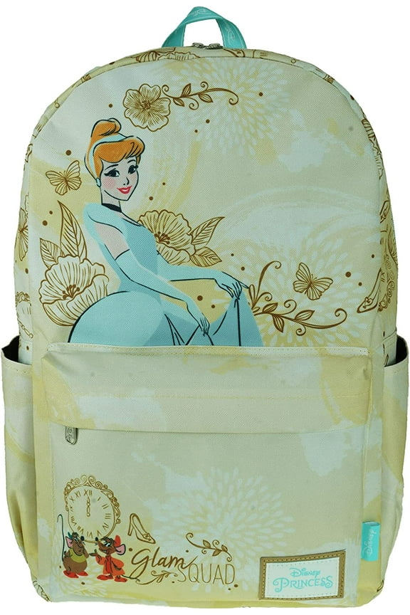 Princess Cinderella Backpack 17" with Laptop Compartment for School, Travel, and Work