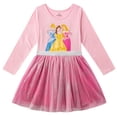 thumbnail image 1 of Disney Princess Cinderella Belle Aurora Long Sleeve Dress (Girls), Sizes 2T-10, 1 of 7