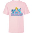 thumbnail image 1 of Disney Princess Cinderella Big Dreams Retro - Short Sleeve T-Shirt for Kids - Customized-Soft Pink, 1 of 5