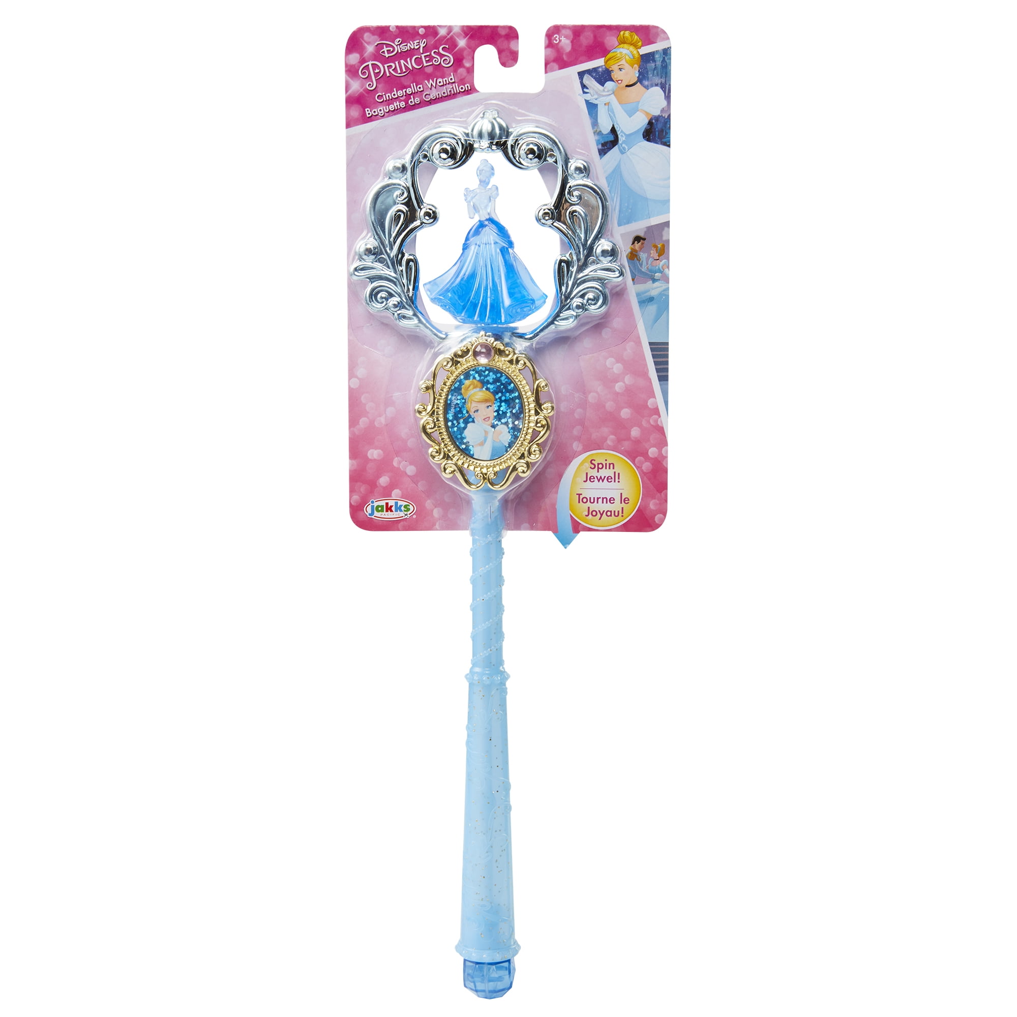 Disney Princess Cinderella Birthday Wand with Cameo and Spinning
