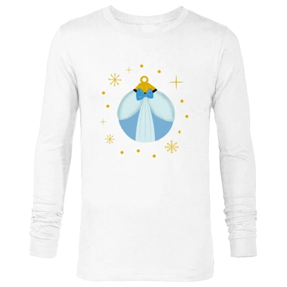 Disney Princess Cinderella Holiday Christmas Ornament - Long Sleeve T-Shirt for Men - Customized-White