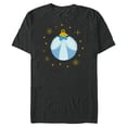 thumbnail image 1 of Disney Princess Cinderella Holiday Christmas Ornament - Short Sleeve Blended T-Shirt for Adults - Customized-Dark Heather, 1 of 5