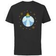 thumbnail image 1 of Disney Princess Cinderella Holiday Christmas Ornament - Short Sleeve Cotton T-Shirt for Adults - Customized-Black, 1 of 5