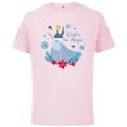 thumbnail image 1 of Disney Princess Cinderella Holiday Christmas Winter Magic - Short Sleeve Cotton T-Shirt for Adults - Customized-Soft Pink, 1 of 5