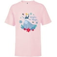 thumbnail image 1 of Disney Princess Cinderella Holiday Christmas Winter Magic - Short Sleeve T-Shirt for Kids - Customized-Soft Pink, 1 of 5