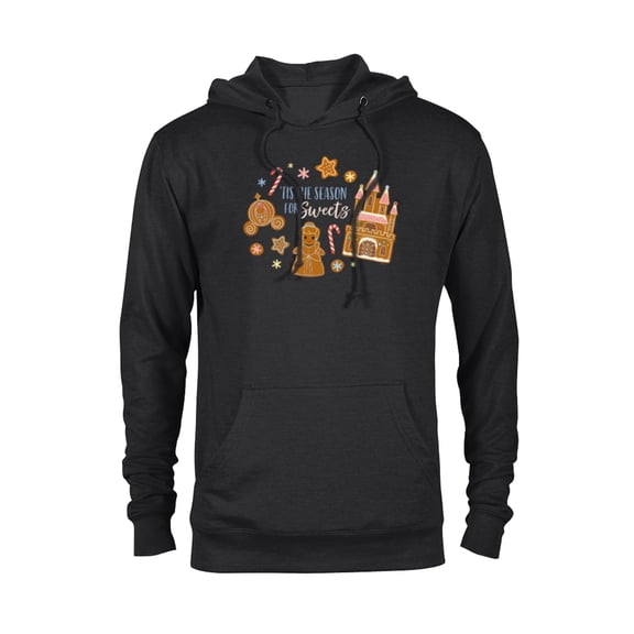 Disney Princess Cinderella Holiday Gingerbread Season Sweets - Pullover Hoodie for Adults - Customized-Black