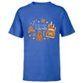 thumbnail image 1 of Disney Princess Cinderella Holiday Gingerbread Season Sweets - Short Sleeve T-Shirt for Kids - Customized-Royal, 1 of 5