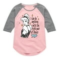 thumbnail image 1 of Disney Princess - Cinderella I Can Do Anything - Toddler & Youth Girls Raglan Graphic T-Shirt, 1 of 4