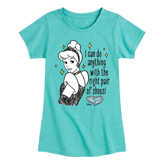 Disney Princess - Cinderella I Can Do Anything - Toddler & Youth Girls Short Sleeve Graphic T-Shirt