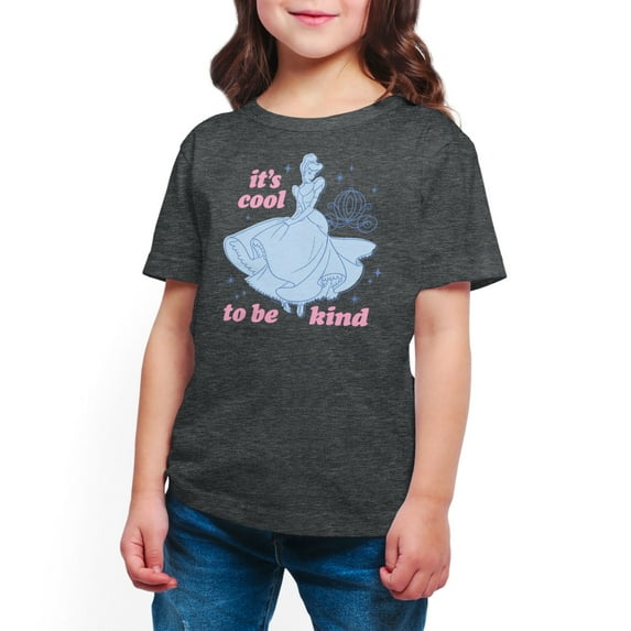 Disney Princess - Cinderella It's Cool To Be Kind - Toddler And Youth Short Sleeve Graphic T-Shirt