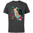 thumbnail image 1 of Disney Princess Cinderella Jasmine Making Every Dream Count - Short Sleeve Cotton T-Shirt for Adults - Customized-Charcoal, 1 of 5