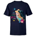 thumbnail image 1 of Disney Princess Cinderella Jasmine Making Every Dream Count - Short Sleeve T-Shirt for Kids - Customized-Navy, 1 of 5