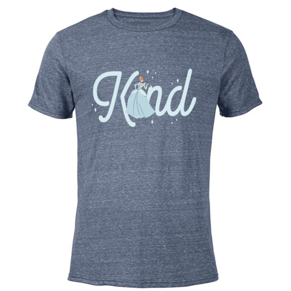 Disney Princess Cinderella Kind - Short Sleeve Blended T-Shirt for Adults - Customized-Navy Heather