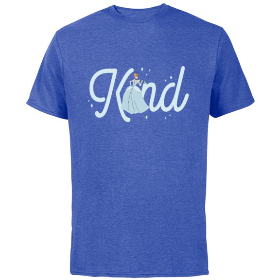 Disney Princess Cinderella Kind - Short Sleeve Cotton T-Shirt for Adults - Customized-Royal Heather