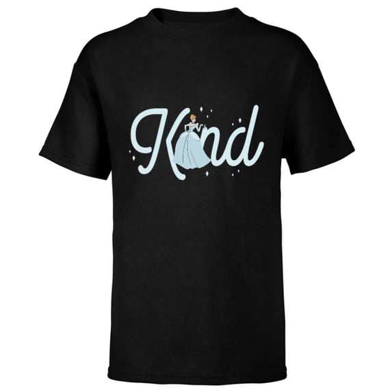 Disney Princess Cinderella Kind - Short Sleeve T-Shirt for Kids - Customized-Black