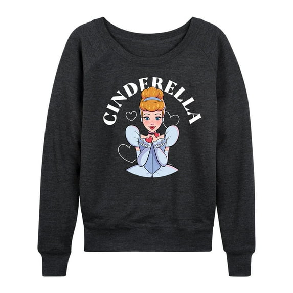 Disney Princess - Cinderella Kiss - Women's Lightweight French Terry Long Sleeve Shirt