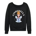 thumbnail image 1 of Disney Princess - Cinderella Kiss - Women's Lightweight French Terry Long Sleeve Shirt, 1 of 5