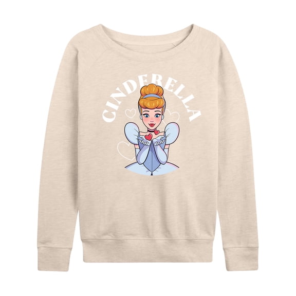 Disney Princess - Cinderella Kiss - Women's Lightweight French Terry Long Sleeve Shirt