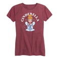 thumbnail image 1 of Disney Princess - Cinderella Kiss - Women's Short Sleeve Graphic T-Shirt, 1 of 5