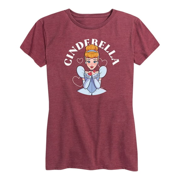 Disney Princess - Cinderella Kiss - Women's Short Sleeve Graphic T-Shirt