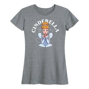 Disney Princess - Cinderella Kiss - Women's Short Sleeve Graphic T-Shirt